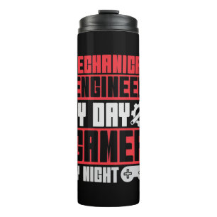 Engineer By Day Gamer By Night Thermal Tumbler