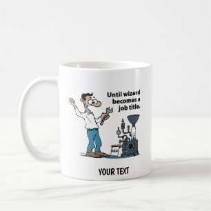 Engineer Cartoon  Man Coffee Mug