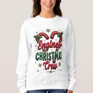 Engineer Christmas Crew - Funny Retro Holiday Sweatshirt