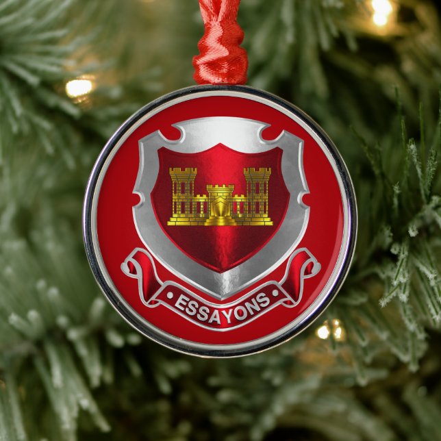 ENGINEER CORPS  Christmas Metal Tree Decoration (Tree)