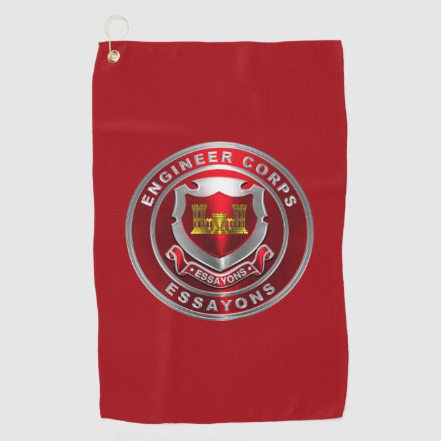 Engineer Corps  Golf Towel (Front)