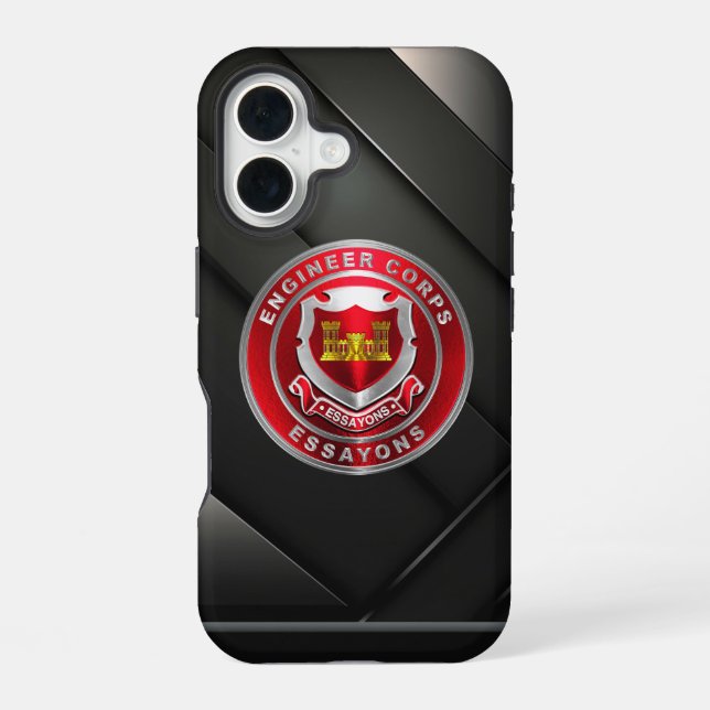 Engineer Corps iPhone 16 Case (Back)