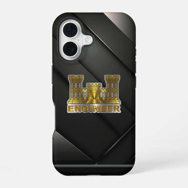 Engineer Corps iPhone 16 Case (Back)