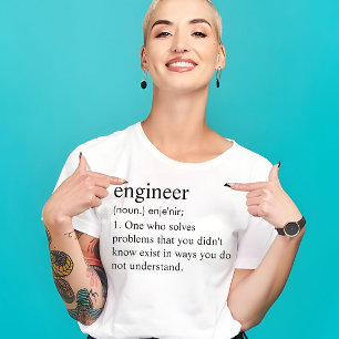 Engineer Custom Funny Definition Gift  T-Shirt