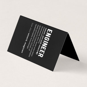 ENGINEER DEFINITION BUSINESS CARD