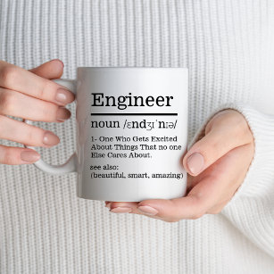 Engineer Definition Funny Engineer Birthday Gifts Mug