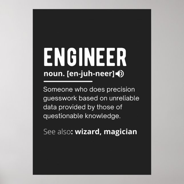 ENGINEER DEFINITION POSTER (Front)