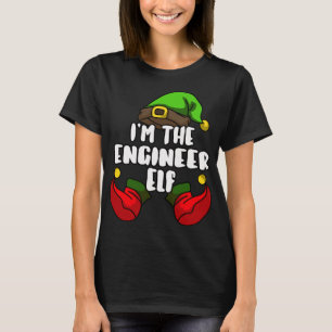 Engineer Elf Matching Family Christmas Party Pajam T-Shirt