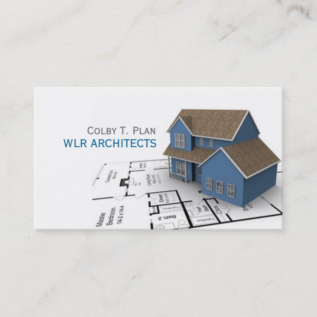 Engineer, Engineering Architect Business Card (Front)