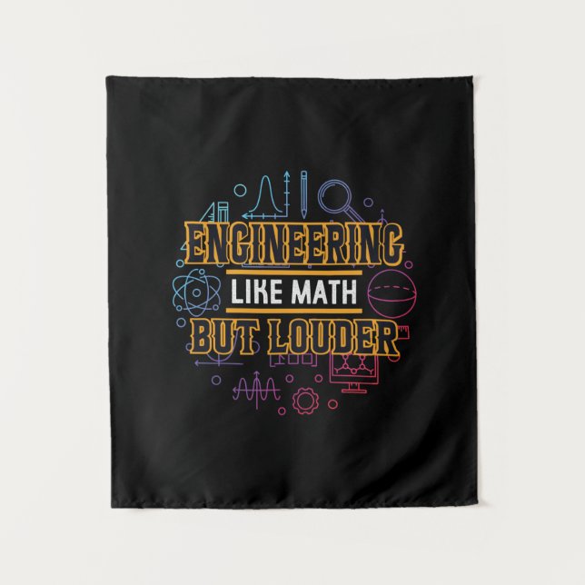 Engineer Engineering Like Math Tapestry (Front)