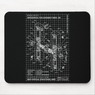 Engineer Engineering Monogram Initial Catal Letter Mouse Pad