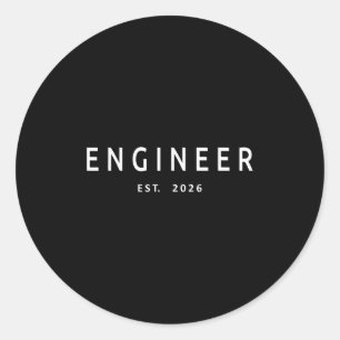 Engineer Est. 2026 Engineering Graduation Classic Round Sticker