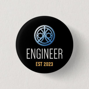 Engineer Established , Engineering Graduate Custom 3 Cm Round Badge