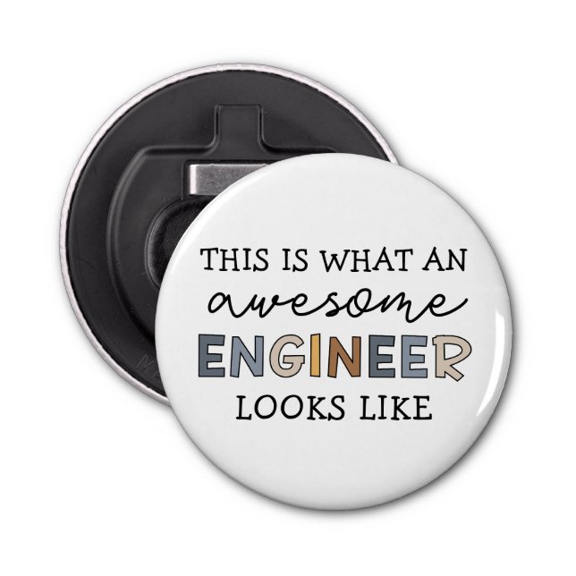 Engineer Funny Awesome Engineer | Engineering Bottle Opener (Front)