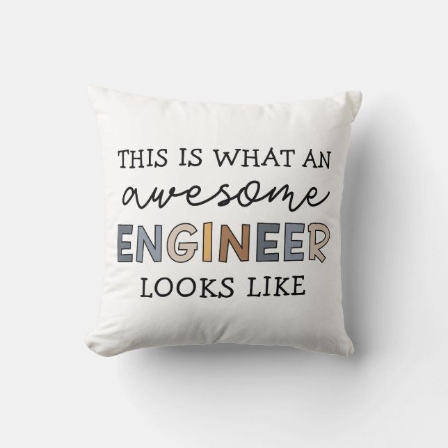 Engineer Funny Awesome Engineer | Engineering Cushion (Front)