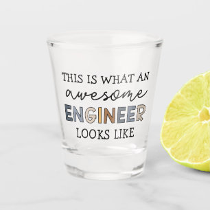 Engineer Funny Awesome Engineer   Engineering Shot Glass