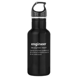 Engineer Funny Dictionary Definition 532 Ml Water Bottle