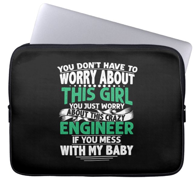 Engineer Girl Engineer Laptop Sleeve (Front)
