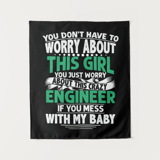 Engineer Girl Engineer Tapestry (Front)