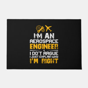 Engineer I Am A Aerospace Engineer Doormat