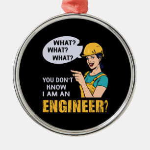 Engineer I Am An Engineer Metal Tree Decoration