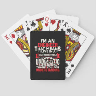 Engineer I Am An Engineer Playing Cards