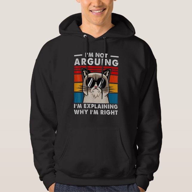 Engineer  I'm Not Arguing Funny Engineering Hoodie (Front)