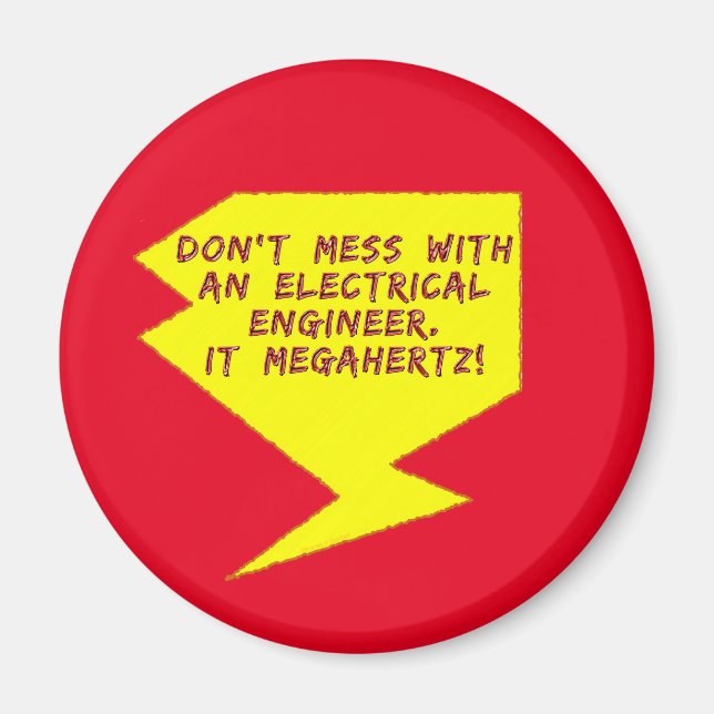 Engineer Lightning Bolt Magnet (Front)