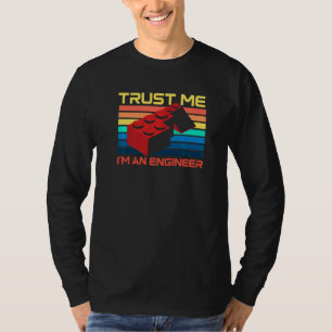 Engineer Master Builder Building Blocks Bricks Bri T-Shirt