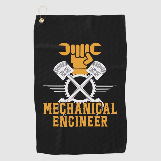 Engineer Mechanical Engineer Golf Towel (Front)