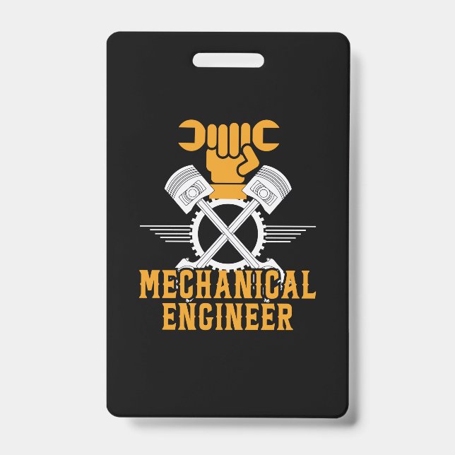 Engineer Mechanical Engineer ID Badge (Front)