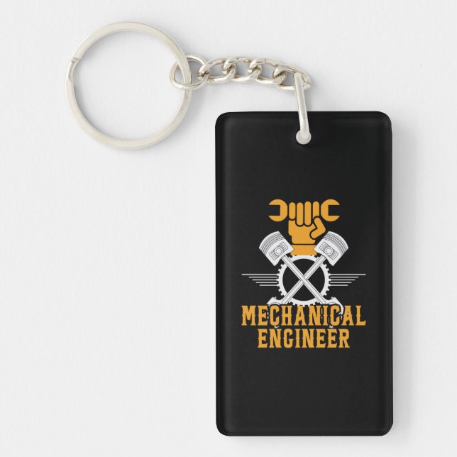 Engineer Mechanical Engineer Key Ring (Front)