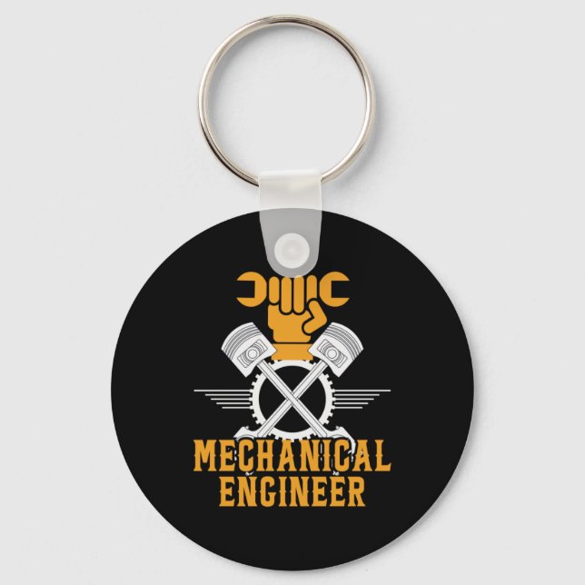 Engineer Mechanical Engineer Key Ring (Front)