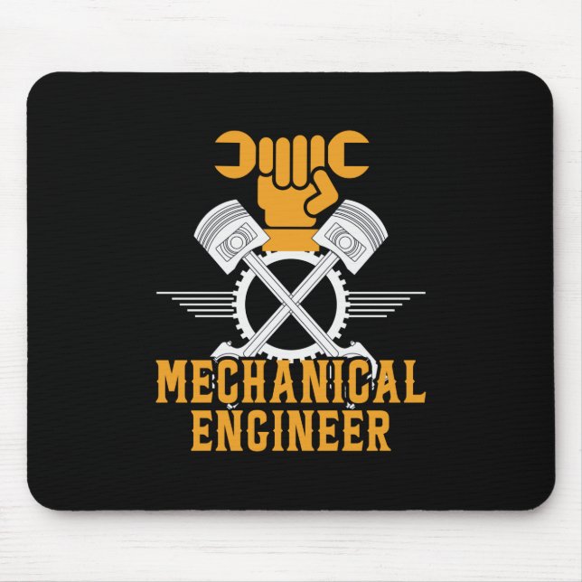 Engineer Mechanical Engineer Mouse Pad (Front)