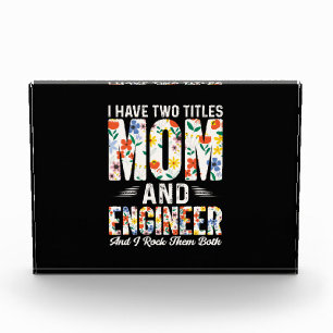 Engineer Mum And Engineer I Rock Them Photo Block