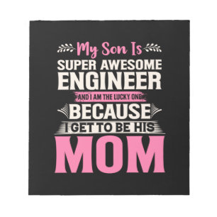 Engineer My Son Is A Super Awesome Engineer Notepad