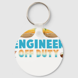 Engineer Off Duty Summer Vacation Last Day of Scho Key Ring
