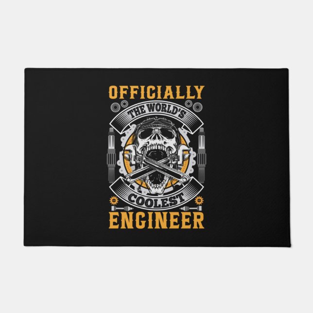 Engineer Officially The World Coolest Engineer Doormat (Front)