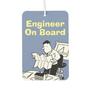 Engineer On Board Car Air Freshener