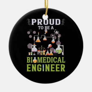 Engineer Proud To Be A Biomedical Engineer Ceramic Tree Decoration