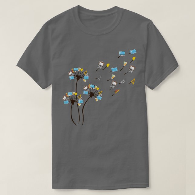 Engineer Shirt Dandelion Engineer Lover (Design Front)