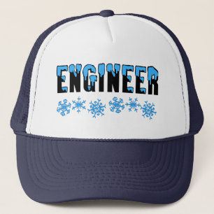 Engineer Snowflake Trucker Hat