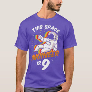 Engineer Space 9 Year Old Astronaut Born 2013 Nint T-Shirt