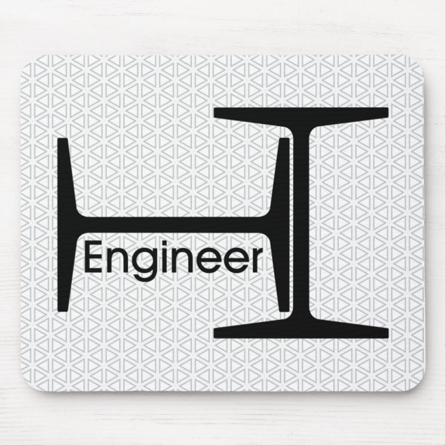 Engineer Steel Beams Mouse Pad (Front)
