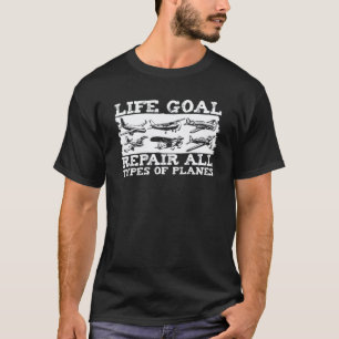 Engineer Technician Aircraft Mechanic T-Shirt