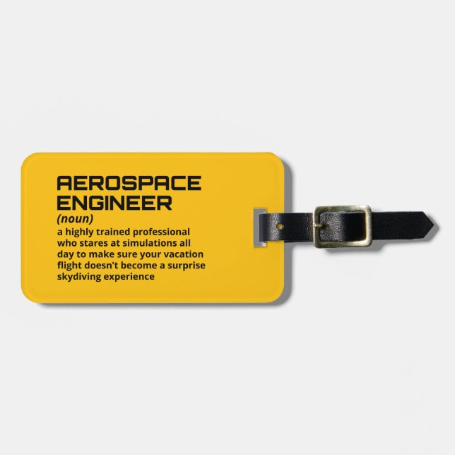 Engineer Travel Tag – Aerospace Definition (Front Horizontal)