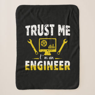 Engineer Trust Me I Am An Engineer Sherpa Blanket
