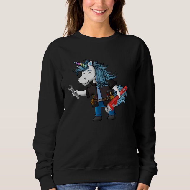 Engineer Unicorn  Engineering Costume  2 Sweatshirt (Front)