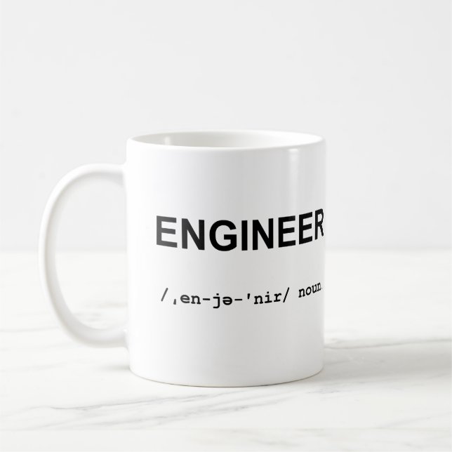 ENGINEER with Phonetic Symbols Mug (Left)