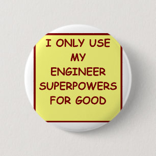 engineering 6 cm round badge